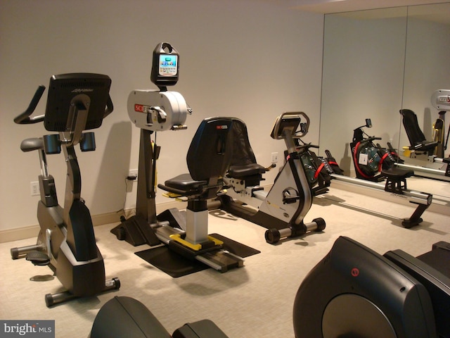 view of exercise room