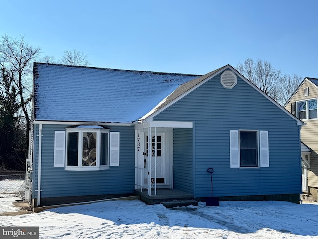 view of front of house