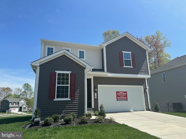 18 Aspen Dr, North East, MD 21901 - traditional home with concrete driveway and an attached garage