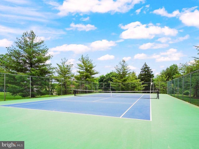 view of sport court