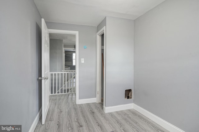 interior space with light wood-type flooring