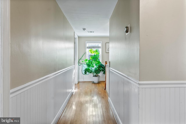 hallway featuring light hardwood / wood-style flooring