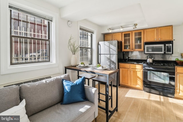 kitchen featuring appliances with stainless steel finishes