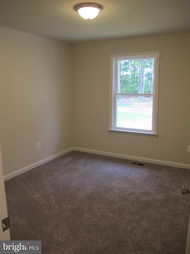 view of carpeted empty room