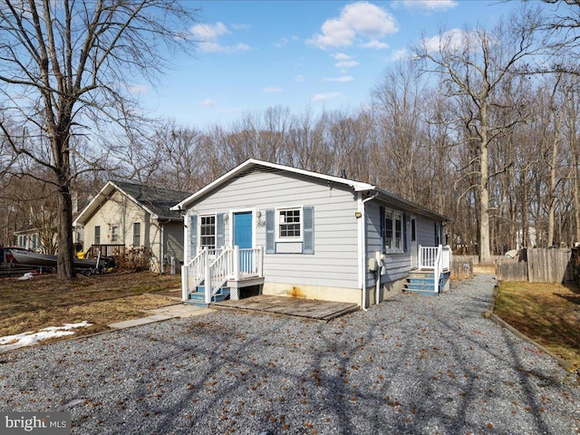 view of front of home