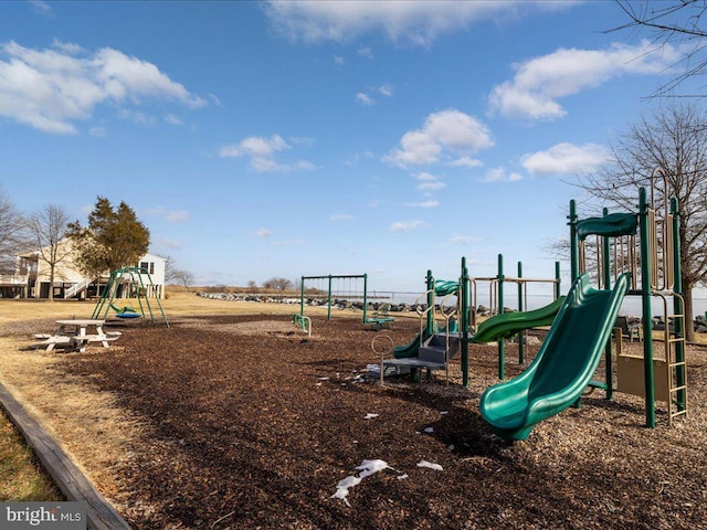 view of jungle gym