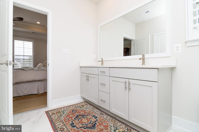 bathroom with vanity