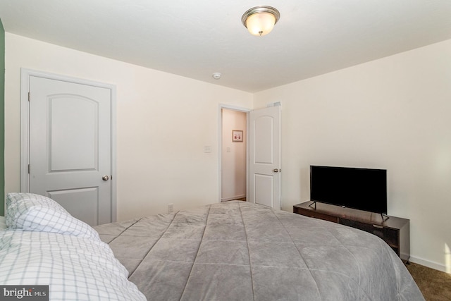 bedroom with carpet