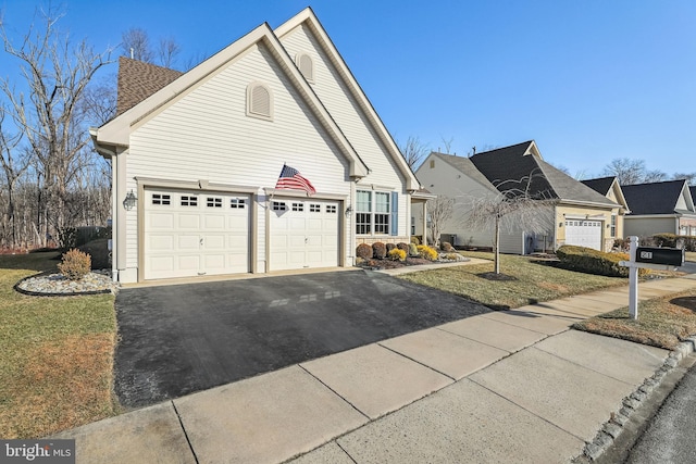 view of property with a front yard