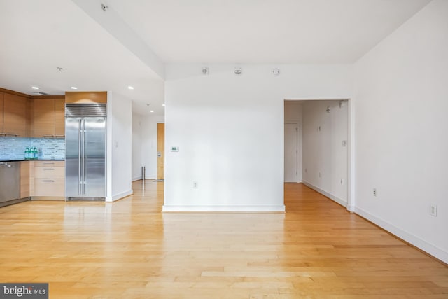 interior space with light wood-type flooring