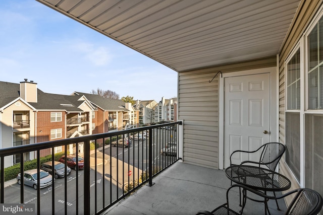 view of balcony