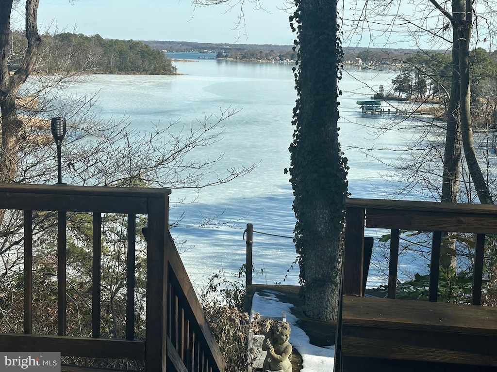 view of water feature