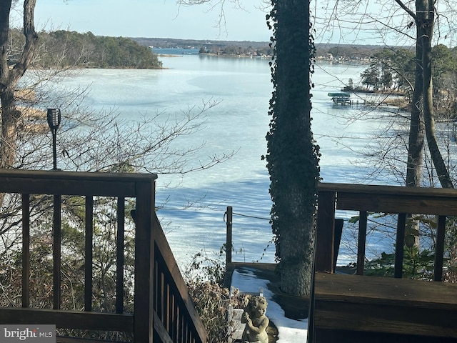 view of water feature