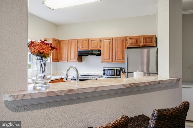 kitchen with stainless steel appliances