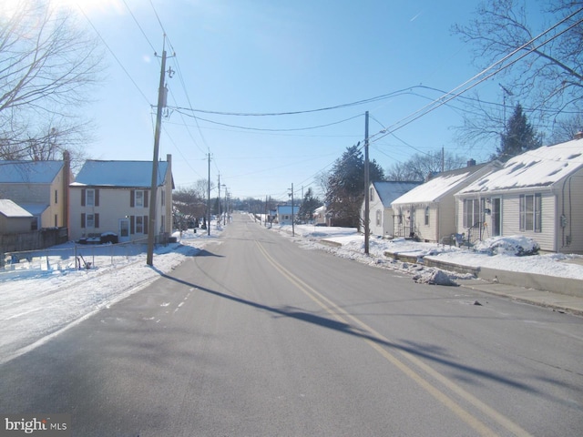 view of road