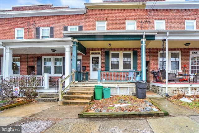 multi unit property featuring covered porch