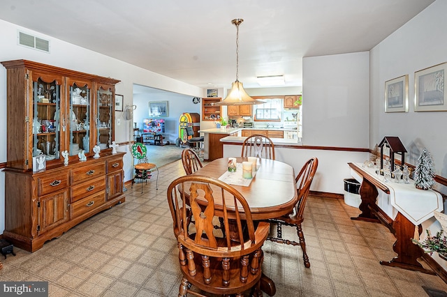 view of dining space