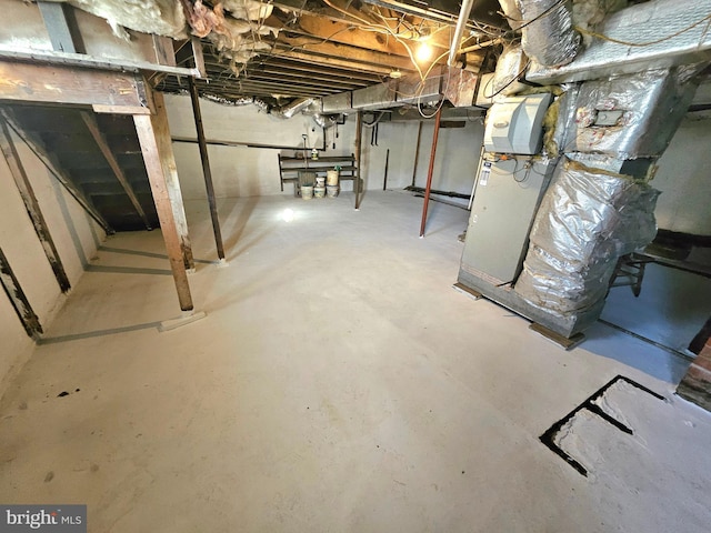 view of basement