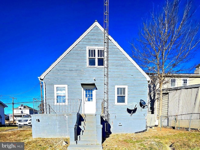 view of rear view of property