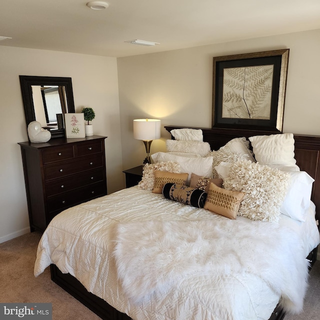 bedroom featuring carpet flooring