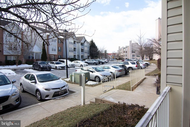 view of car parking