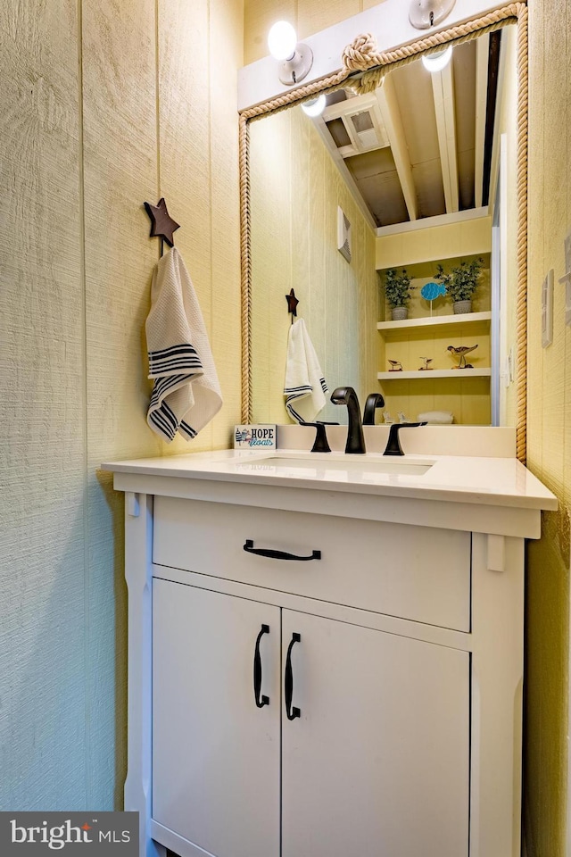 bathroom with vanity