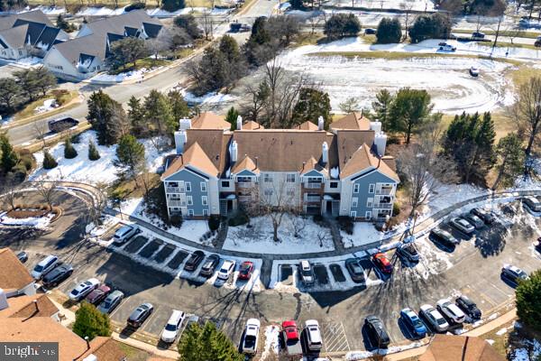 drone / aerial view with a residential view