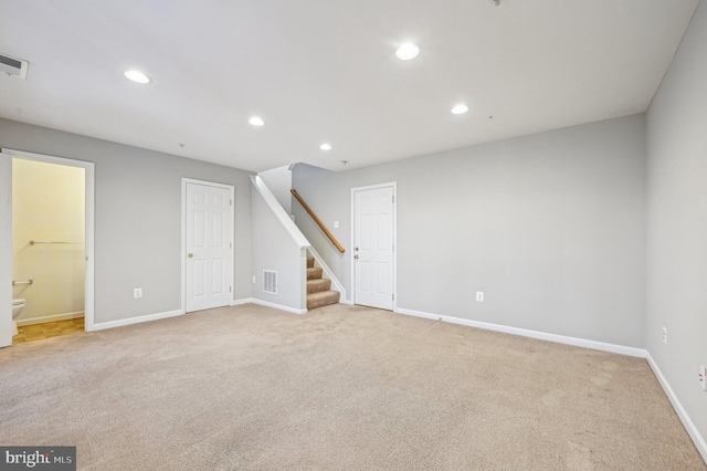 interior space with light carpet