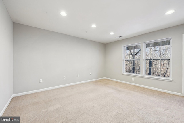 view of carpeted empty room