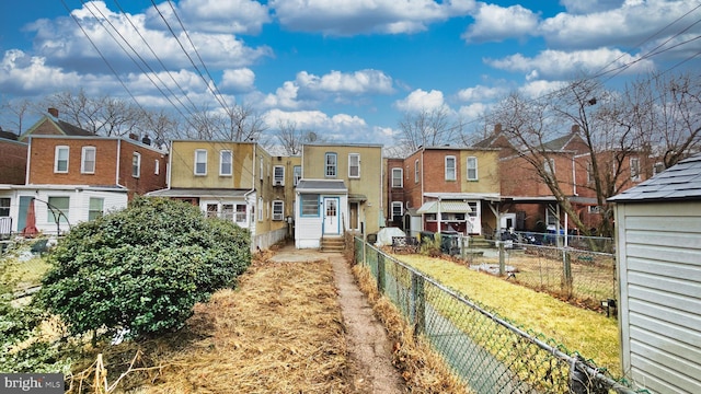 view of rear view of property