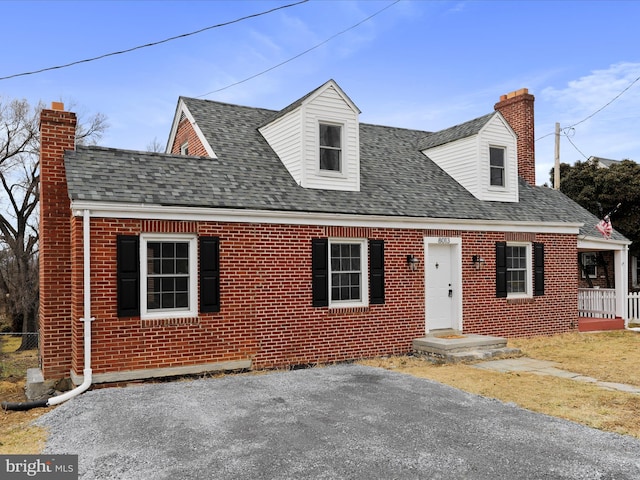 view of cape cod house