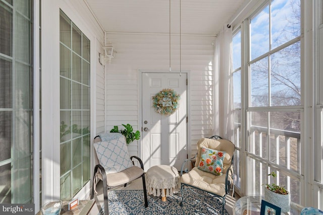 view of sunroom / solarium