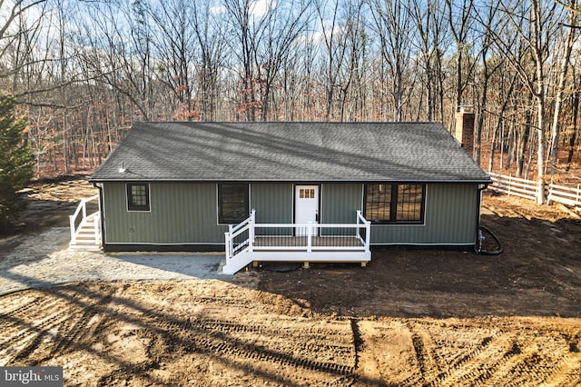 view of front of property