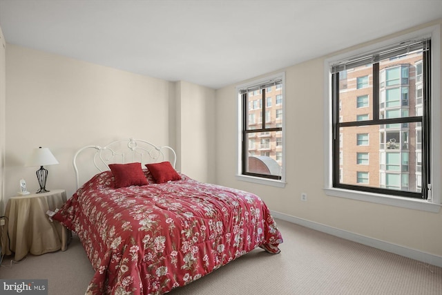 bedroom with carpet floors