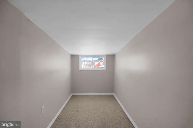 view of carpeted empty room