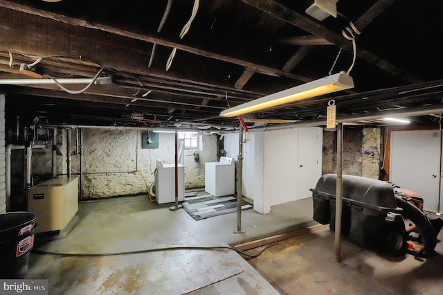 view of basement