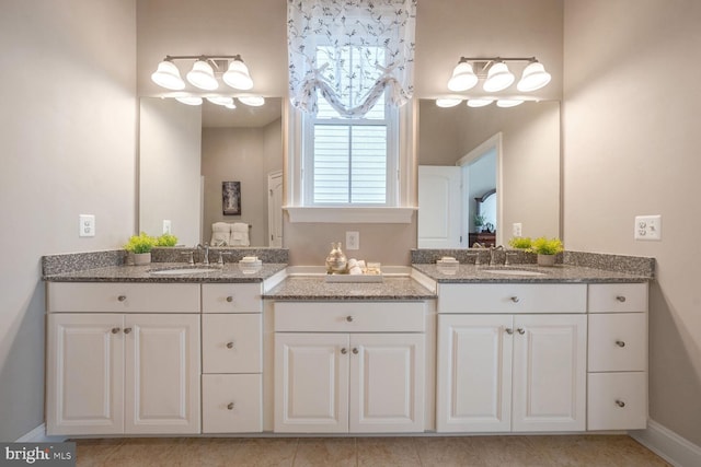 bathroom featuring vanity