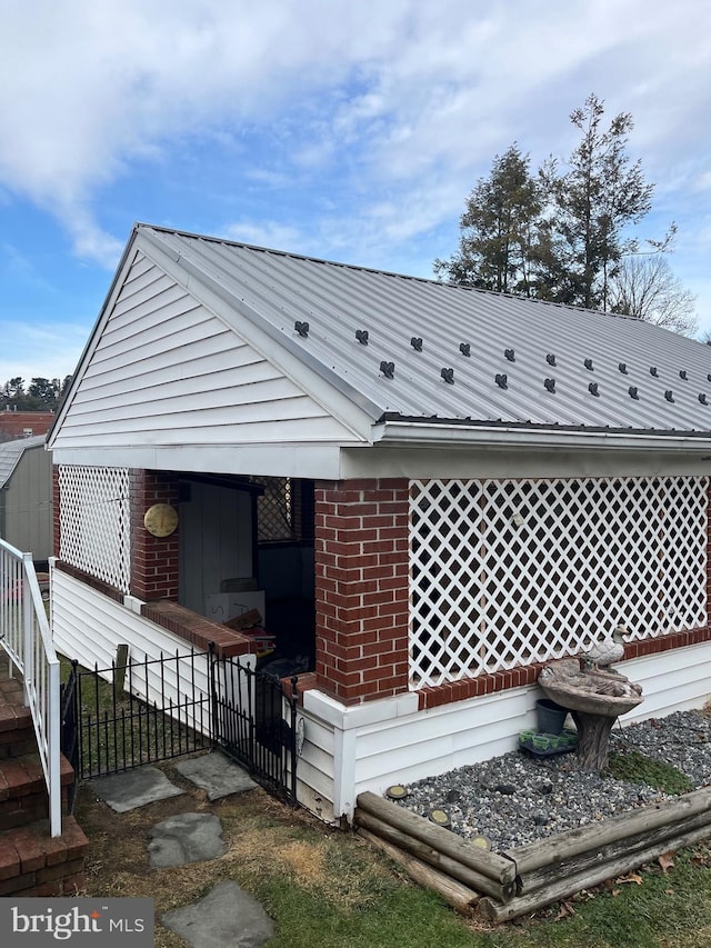 view of rear view of property