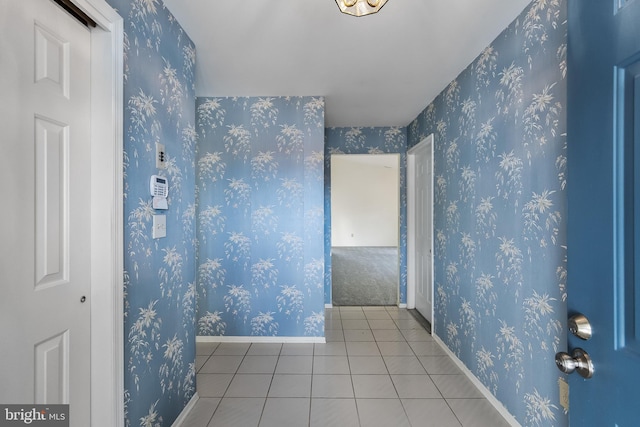 bathroom featuring tile patterned flooring