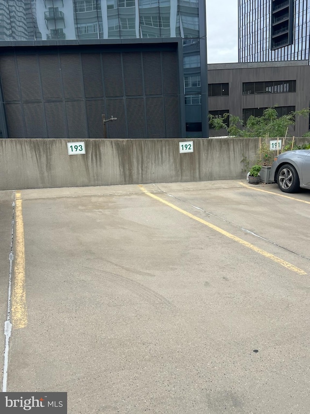 view of vehicle parking