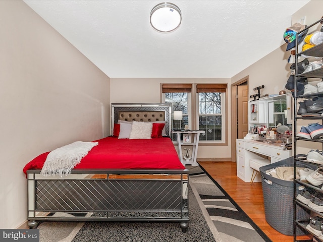 bedroom featuring light wood-type flooring