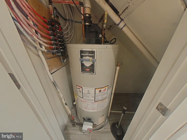 utilities featuring gas water heater