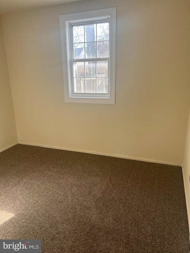 spare room featuring carpet