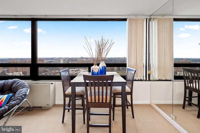 dining space featuring a wealth of natural light