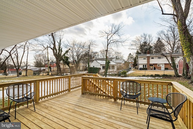 view of wooden terrace