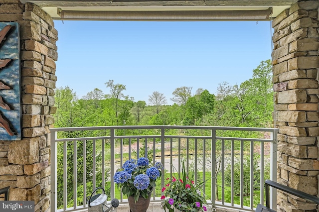 view of balcony