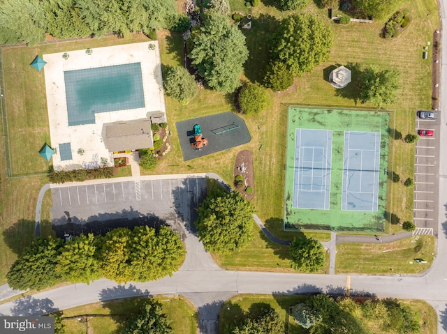 birds eye view of property