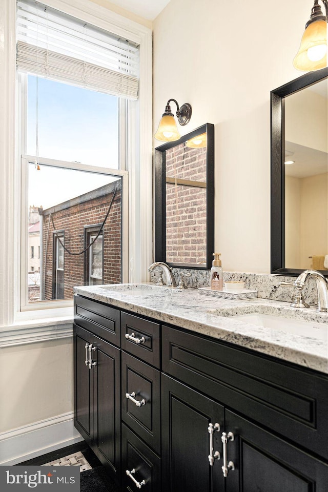 bathroom featuring vanity