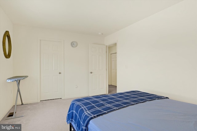 bedroom with carpet floors