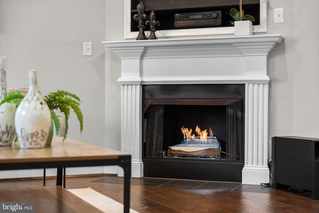 room details featuring hardwood / wood-style flooring